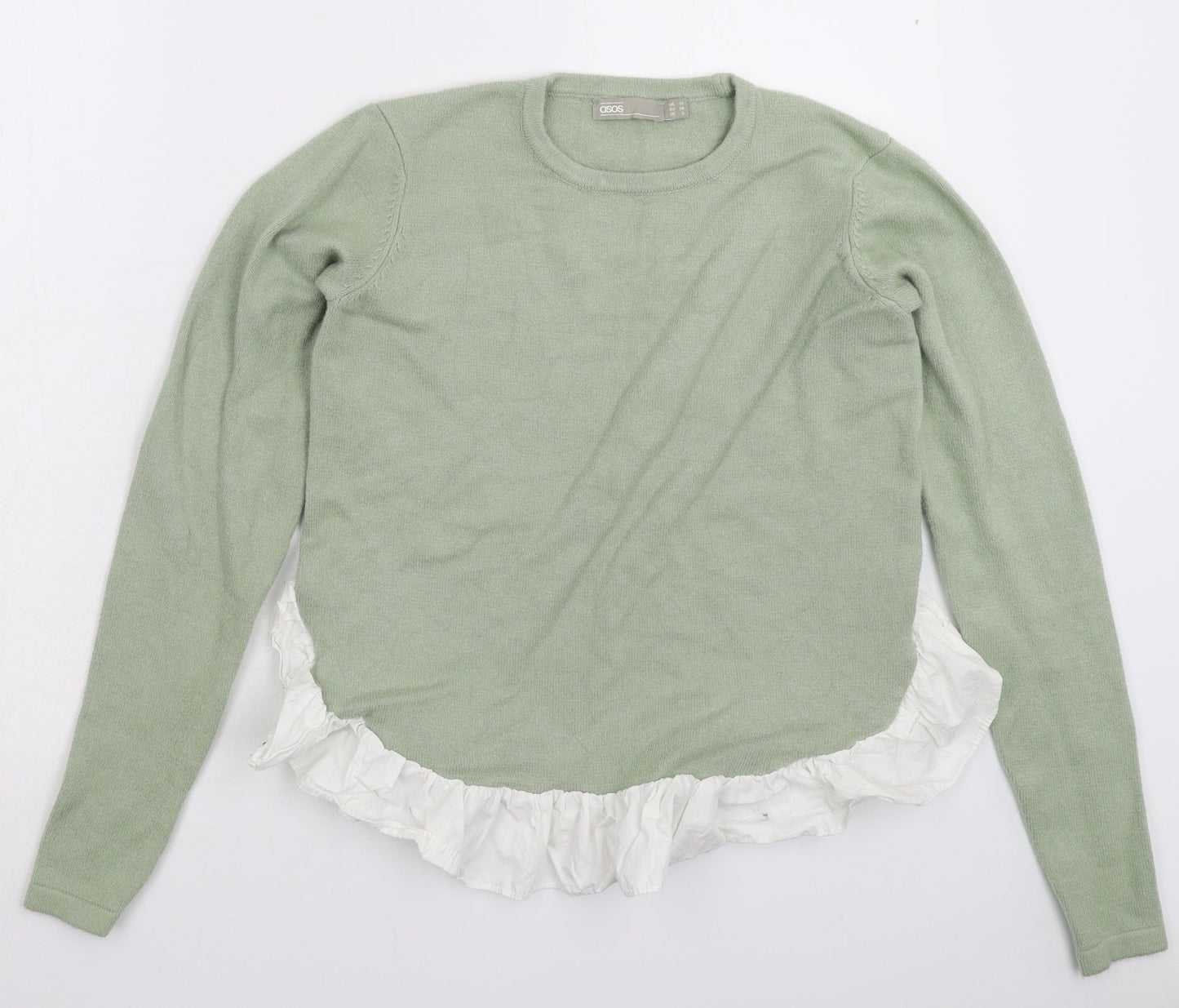 Womens UK Size 10 ASOS Green Pullover Jumper