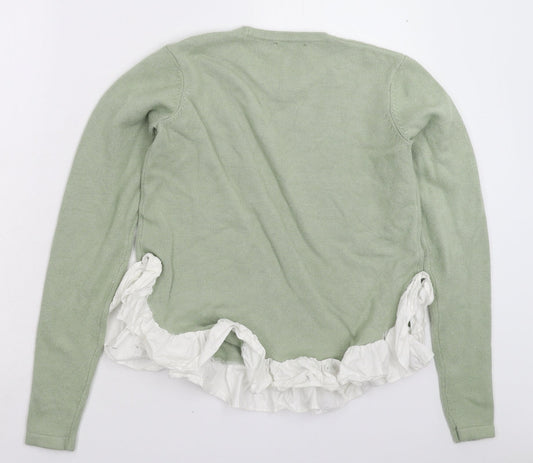 ASOS Womens Green  Knit Pullover Jumper Size 10