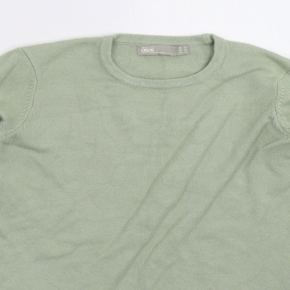 Womens UK Size 10 ASOS Green Pullover Jumper