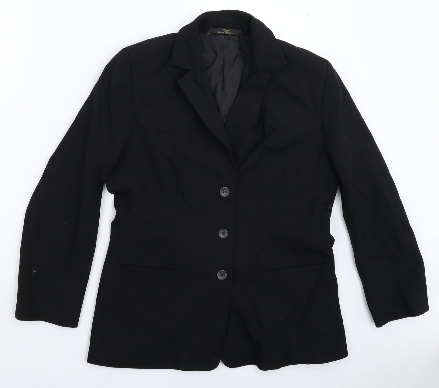 Womens UK Size 12 Marks and Spencer Regular Black Suit Jacket