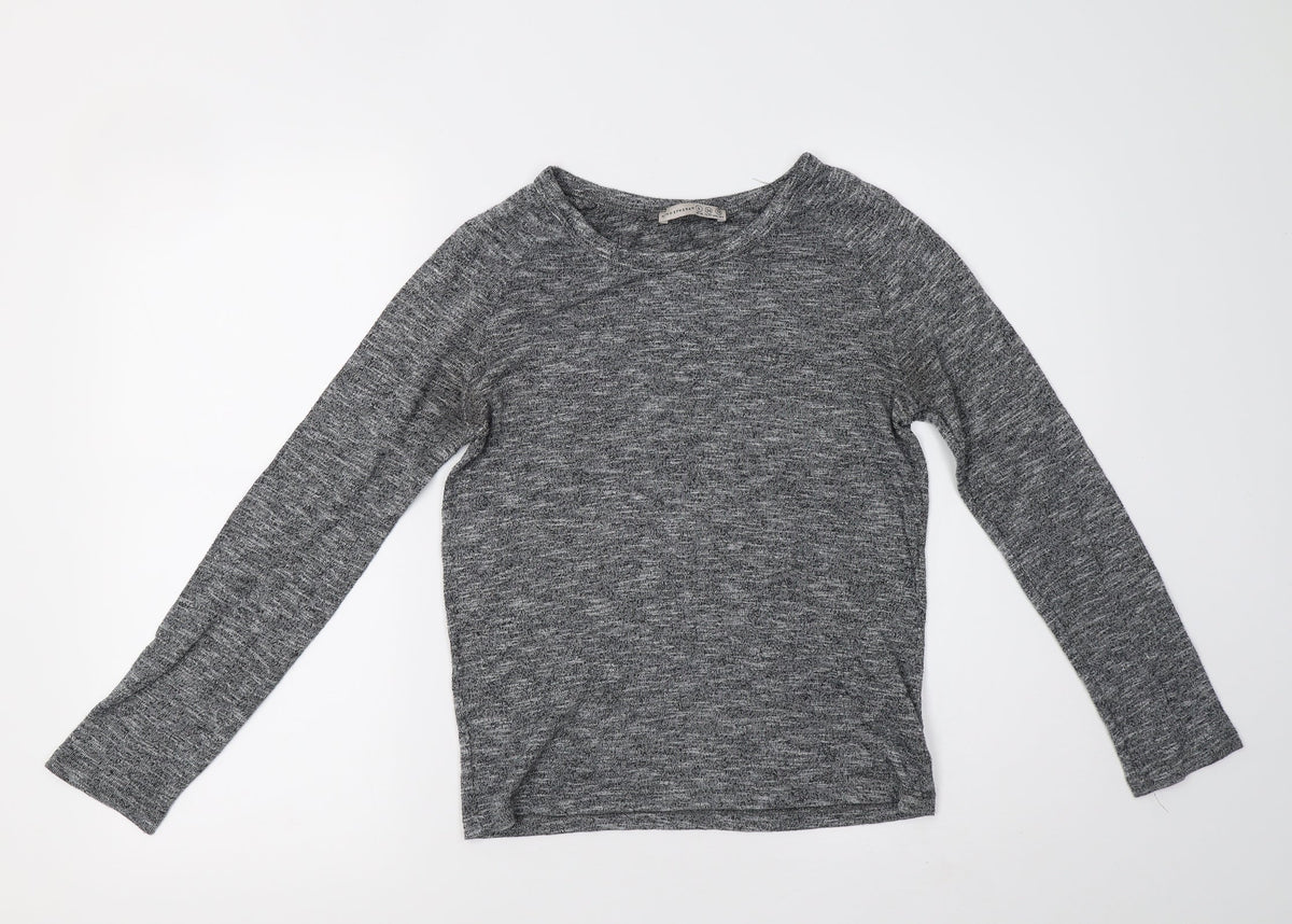 Primark Womens Grey  Knit Pullover Sweatshirt Size 6