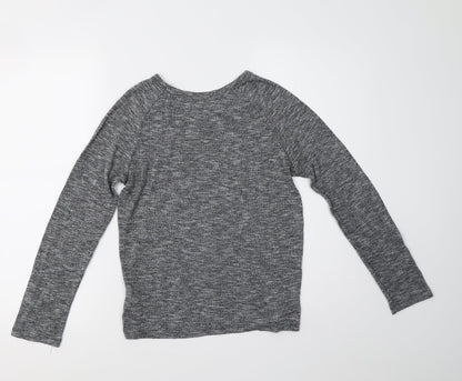 Primark Womens Grey  Knit Pullover Sweatshirt Size 6