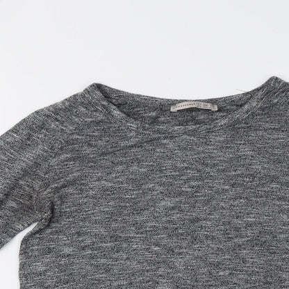 Primark Womens Grey  Knit Pullover Sweatshirt Size 6