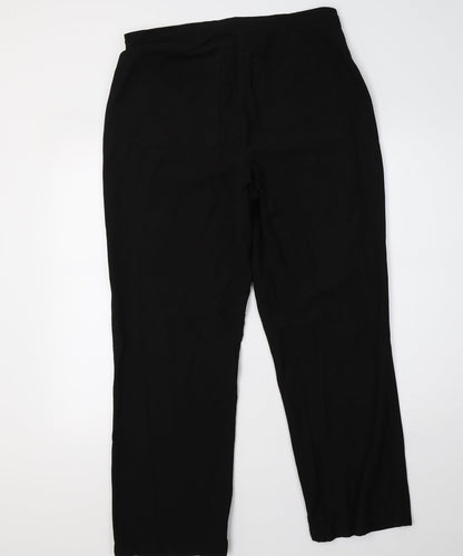 Womens UK Size 32 River Island Regular Fit Sweatpants Black Trousers