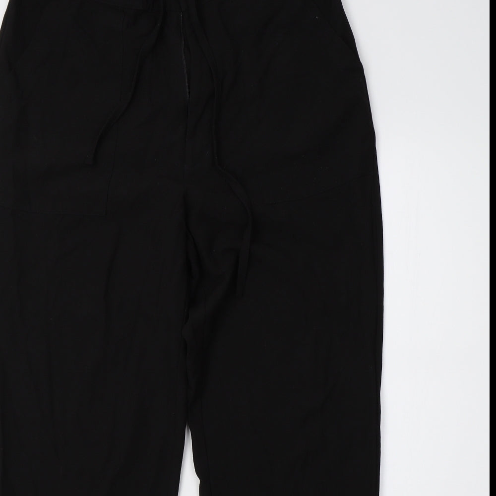 Womens UK Size 32 River Island Regular Fit Sweatpants Black Trousers