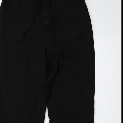 Womens UK Size 32 River Island Regular Fit Sweatpants Black Trousers