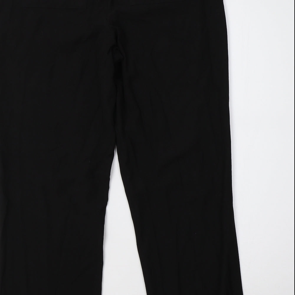 Womens UK Size 32 River Island Regular Fit Sweatpants Black Trousers