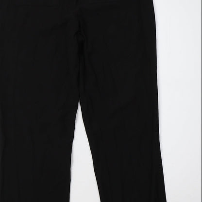 Womens UK Size 32 River Island Regular Fit Sweatpants Black Trousers