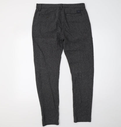 Womens UK Size 32 in Selected Regular Fit  Grey Trousers