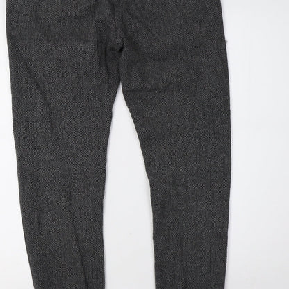 Womens UK Size 32 in Selected Regular Fit  Grey Trousers