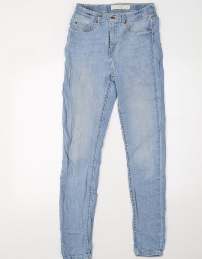 Womens UK Size 28 Preworn Regular Fit Skinny Blue Jeans