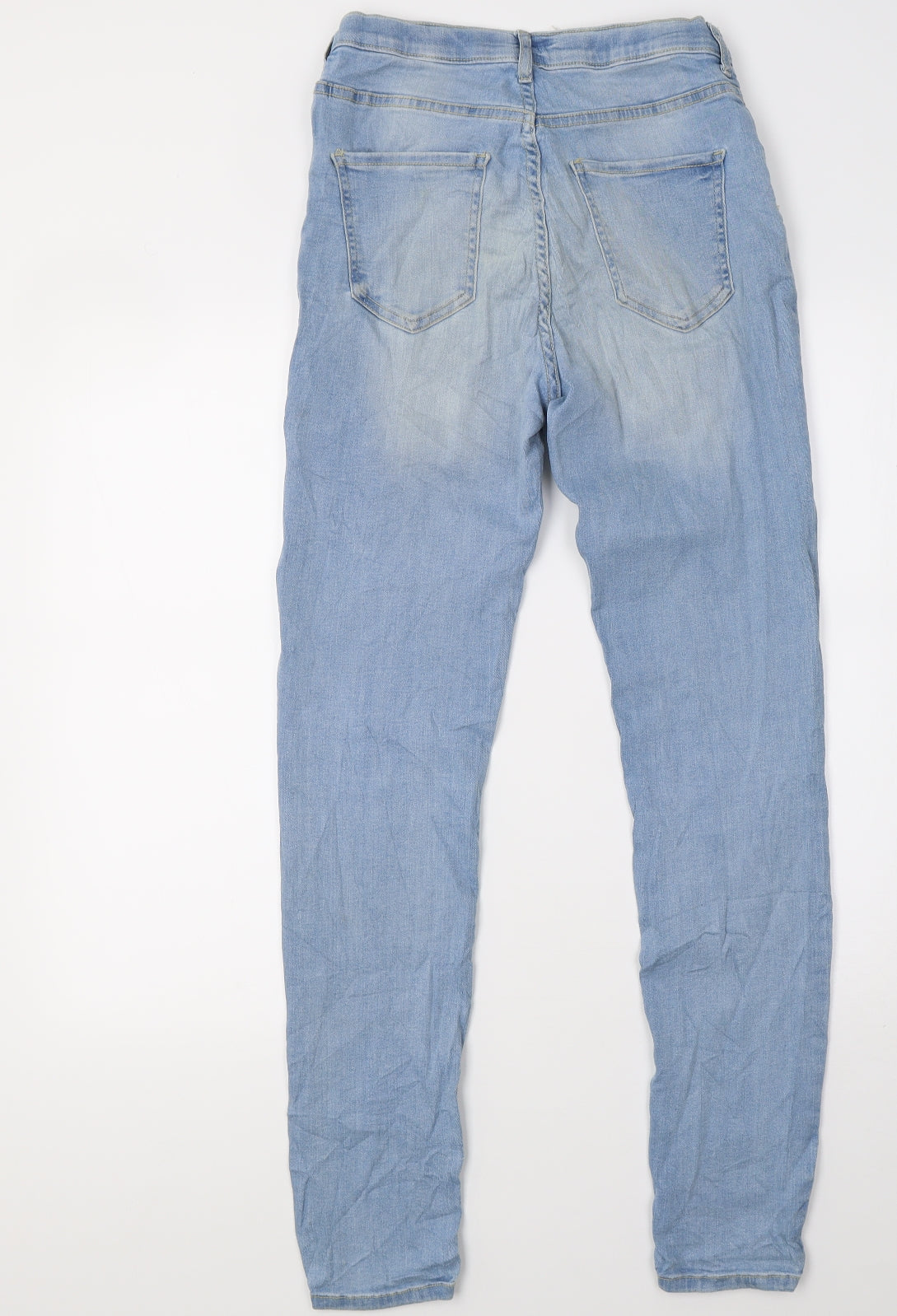 Womens UK Size 28 Preworn Regular Fit Skinny Blue Jeans