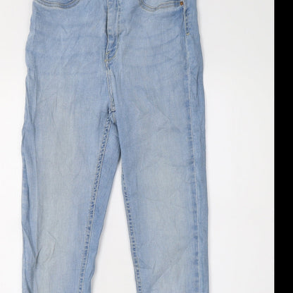 Womens UK Size 28 Preworn Regular Fit Skinny Blue Jeans