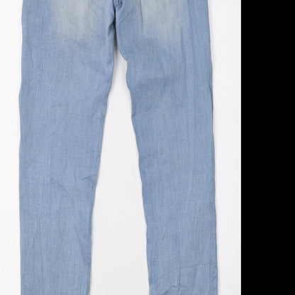 Womens UK Size 28 Preworn Regular Fit Skinny Blue Jeans