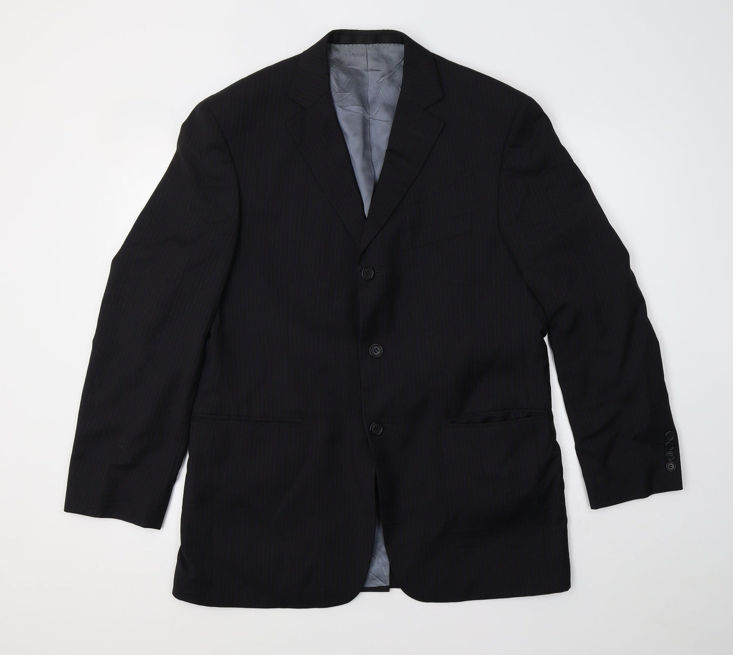 Mens UK Size 40 Marks and Spencer Regular Blue Suit Jacket
