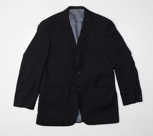 Mens UK Size 40 Marks and Spencer Regular Blue Suit Jacket