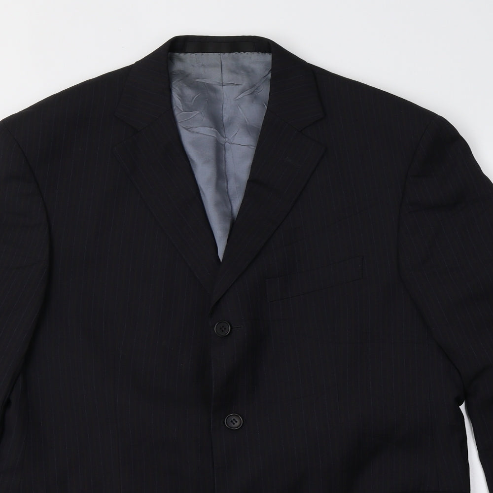 Mens UK Size 40 Marks and Spencer Regular Blue Suit Jacket