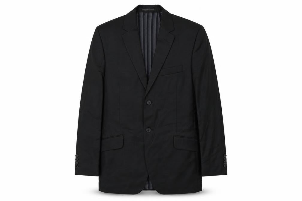Mens UK Size 38 daniel hetcher Regular Black Suit Jacket