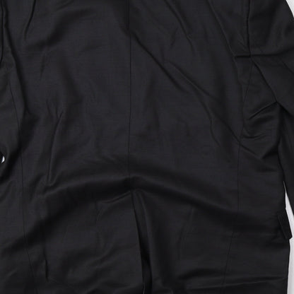 Mens UK Size 38 daniel hetcher Regular Black Suit Jacket