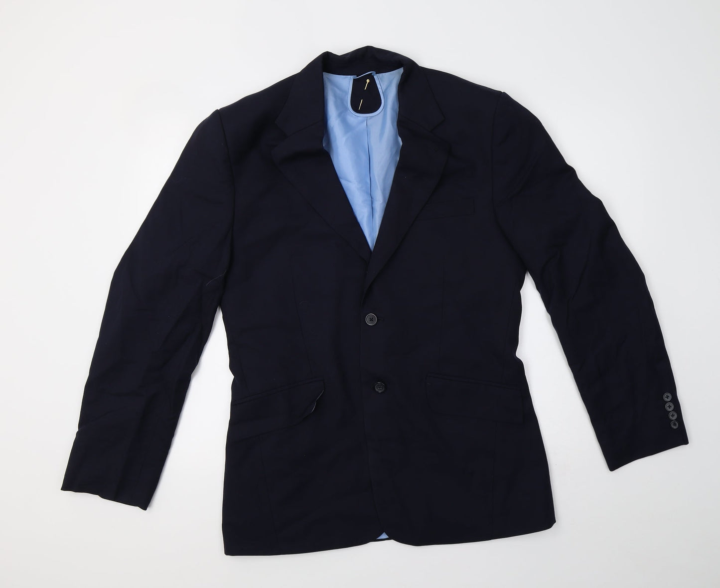 Mens UK Size L Preworn Regular Blue Suit Jacket