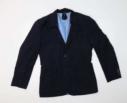 Mens UK Size L Preworn Regular Blue Suit Jacket