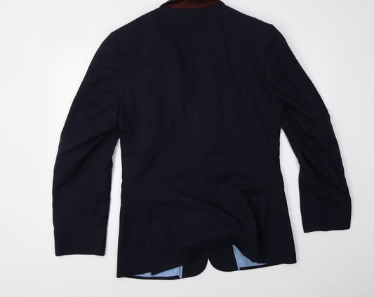 Mens UK Size L Preworn Regular Blue Suit Jacket