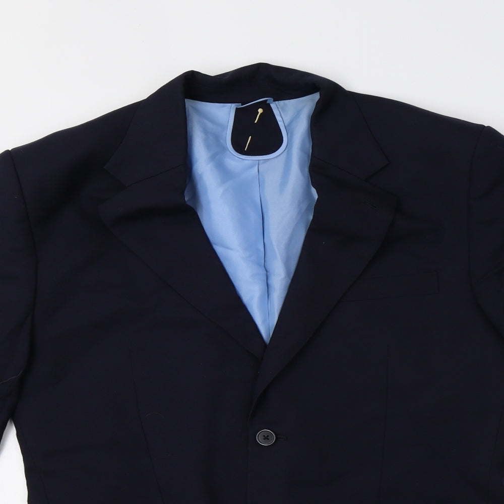 Mens UK Size L Preworn Regular Blue Suit Jacket