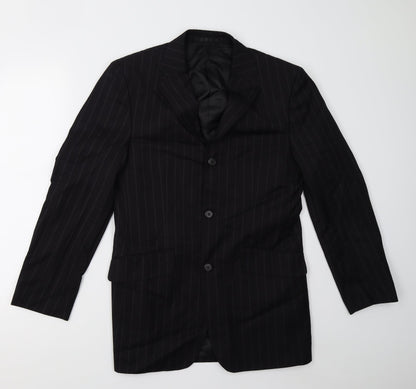 Mens UK Size M Preworn Regular Black Suit Jacket