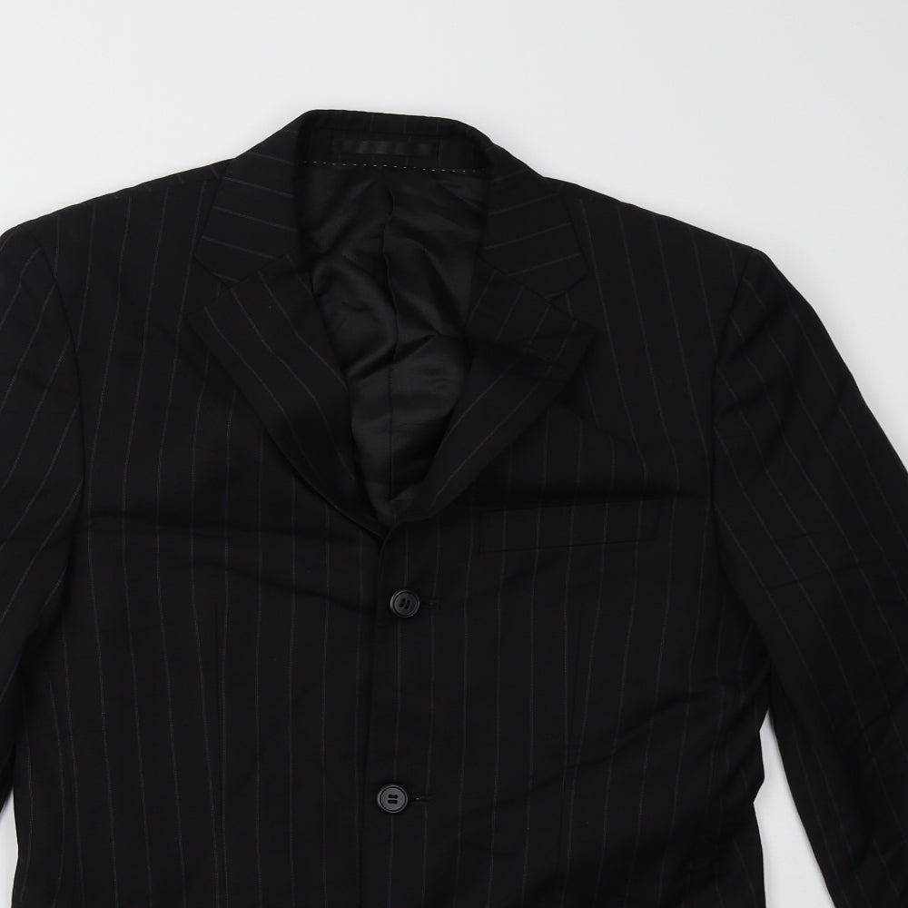 Mens UK Size M Preworn Regular Black Suit Jacket