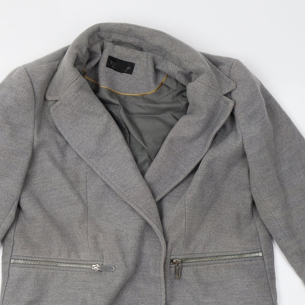 Womens UK Size 4 Topshop Grey Jacket