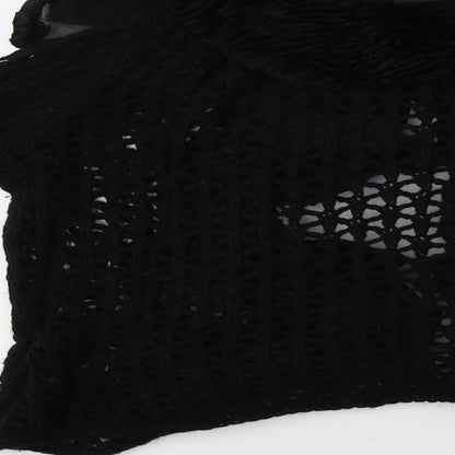 oui moments Womens Black  Knit Cardigan Jumper Size 12