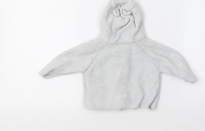 Marks and Spencer Baby Blue  Knit Gilet Coatigan Size 3-6 Months