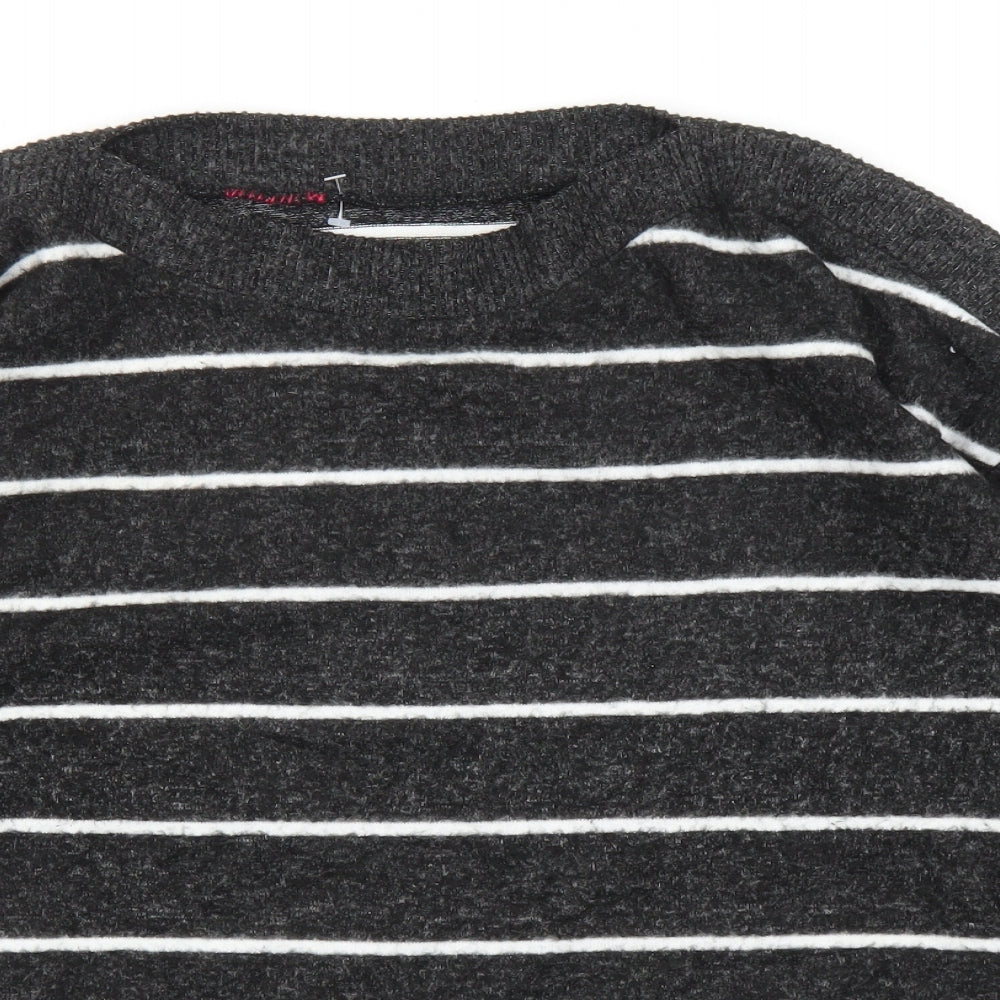 Womens UK Size L Preworn Grey Pullover Jumper