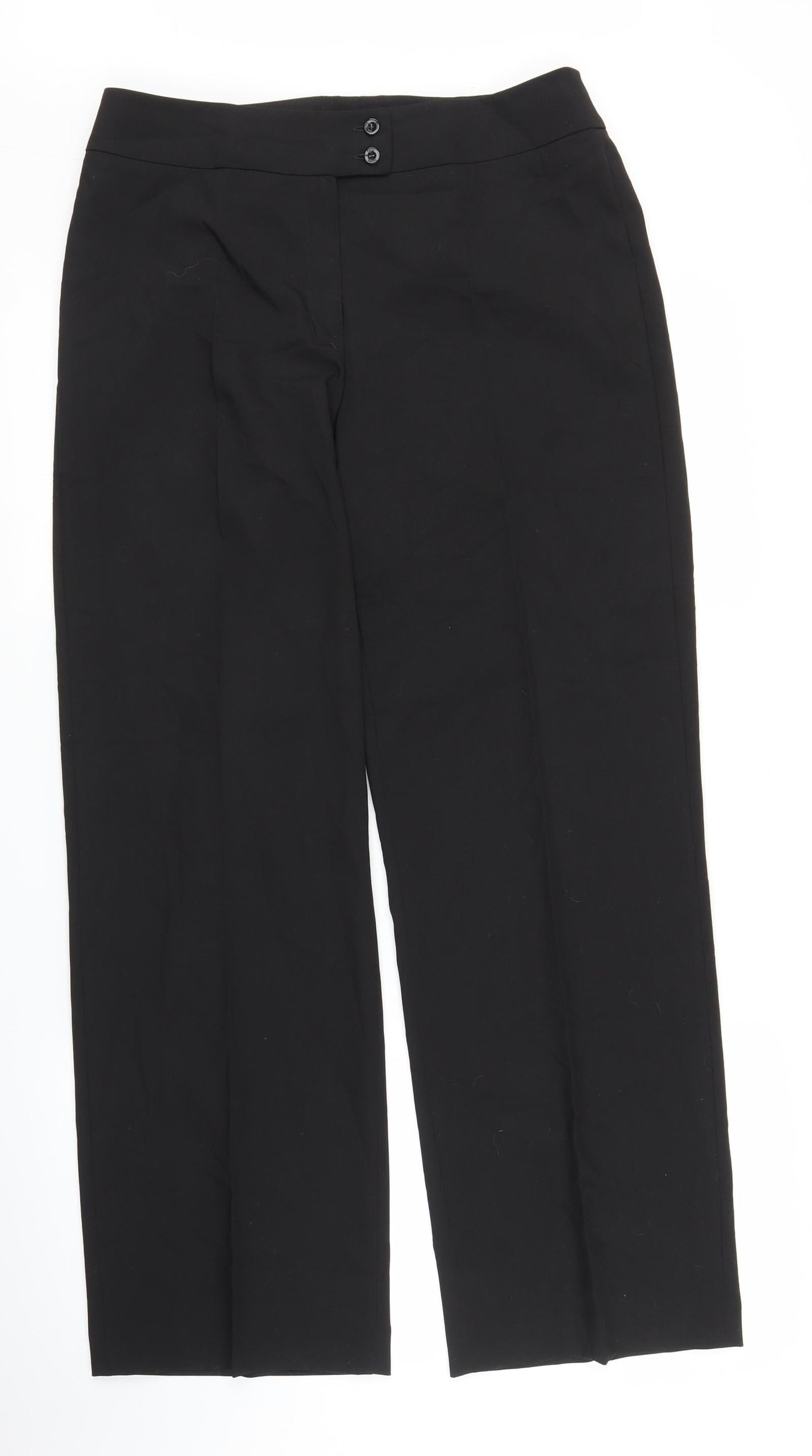 Mens UK Size 16 Betty Barclay Regular Fit  Black Trousers