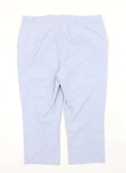 Papaya Mens Blue   Capri Trousers Size 16 L20 in
