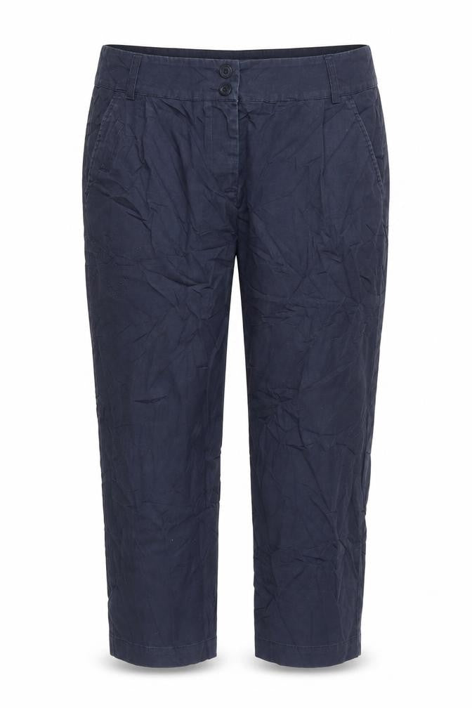 Womens UK Size 10 John Lewis Regular Fit Capri Blue Trousers