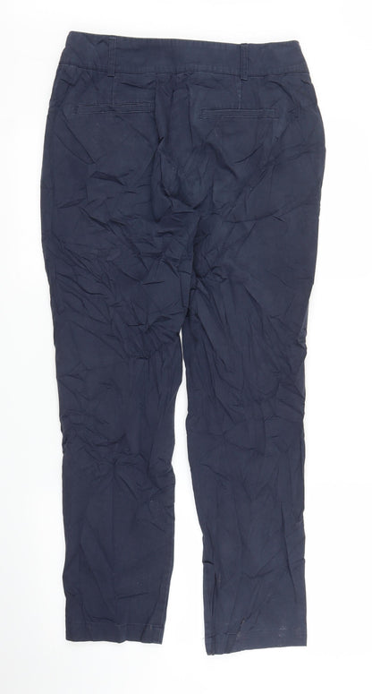 Womens UK Size 10 John Lewis Regular Fit Capri Blue Trousers