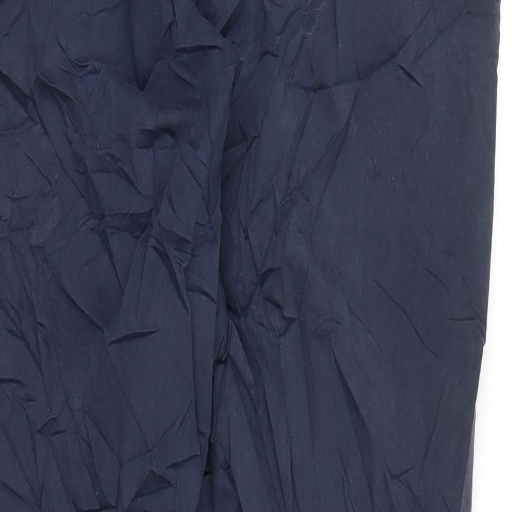 Womens UK Size 10 John Lewis Regular Fit Capri Blue Trousers