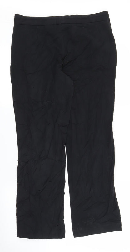 Womens UK Size 12 M&S Regular Fit  Black Trousers