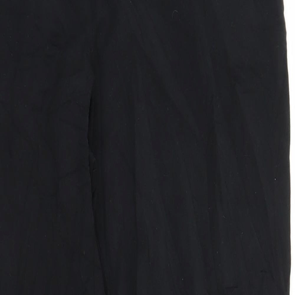 Womens UK Size 12 M&S Regular Fit  Black Trousers
