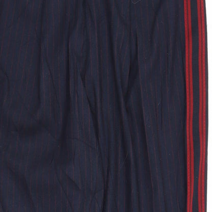 Womens UK Size M Zara Regular Fit Capri Blue Trousers