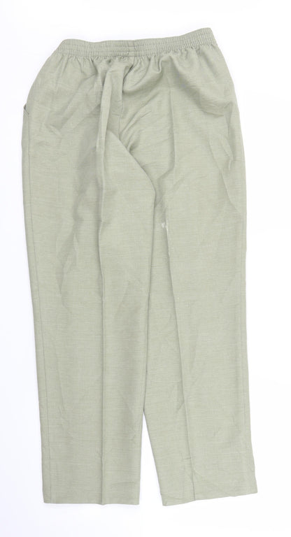 M&S Womens Green   Trousers  Size 14 L24 in