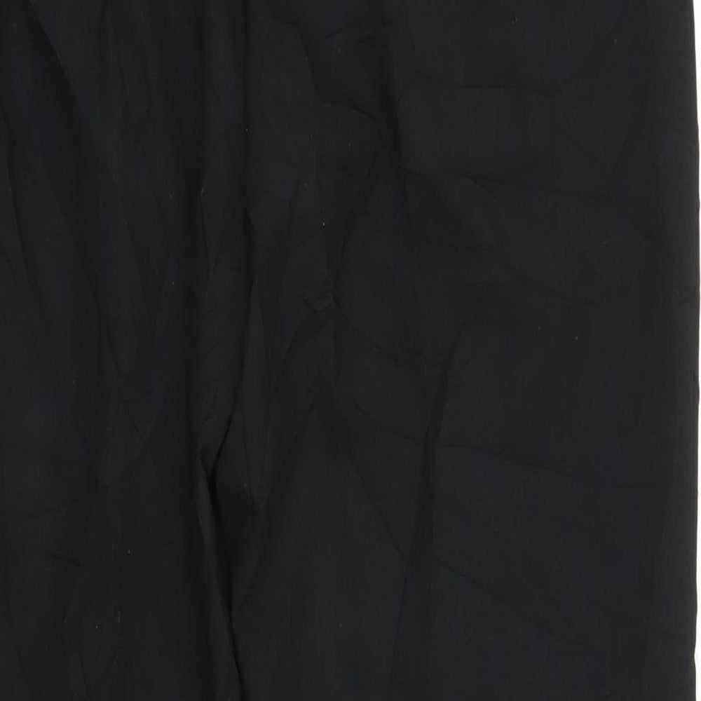 Womens UK Size 14 M&S Regular Fit  Black Trousers