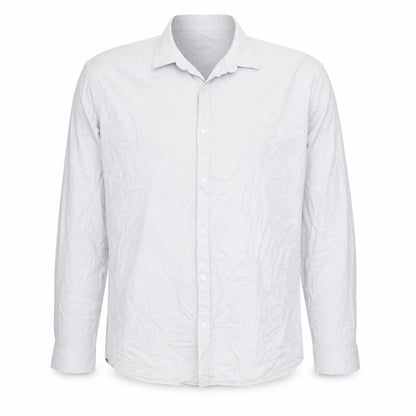 Mens UK Size 17 Limehouse Grey  Button-Up Long Sleeve Casual Shirt