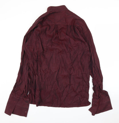 Rixon Grove Mens Purple    Button-Up Size L