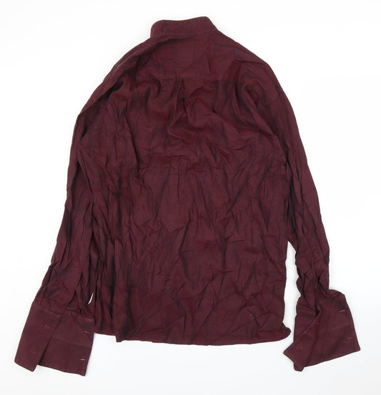 Rixon Grove Mens Purple    Button-Up Size L