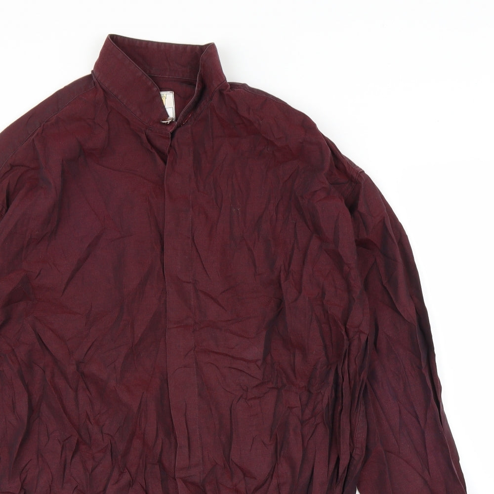 Rixon Grove Mens Purple    Button-Up Size L