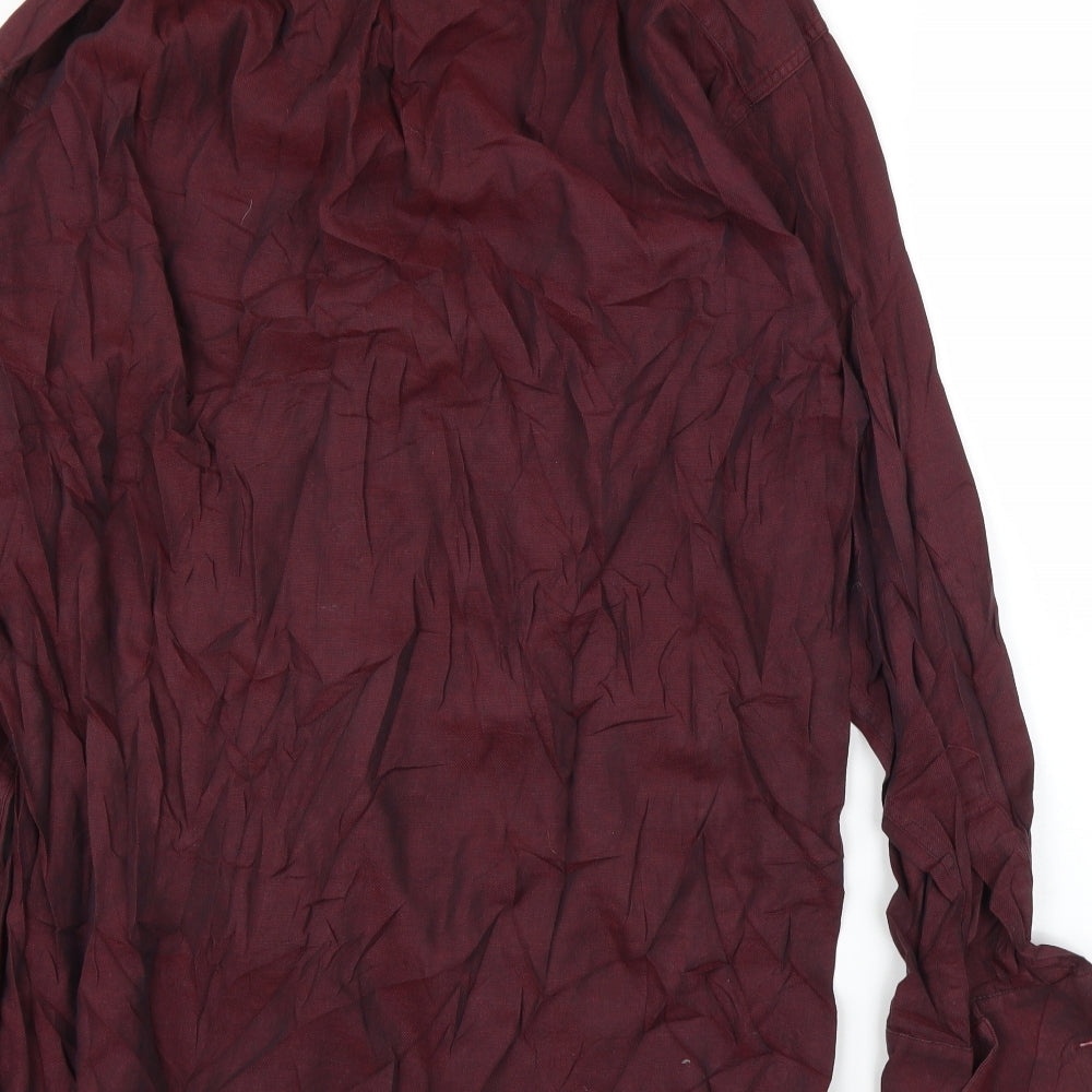 Rixon Grove Mens Purple    Button-Up Size L