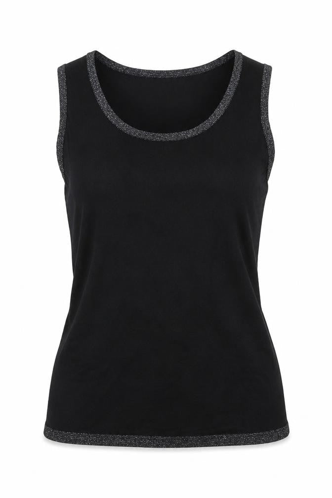 Womens UK Size 10 TCM Black Basic Blouse