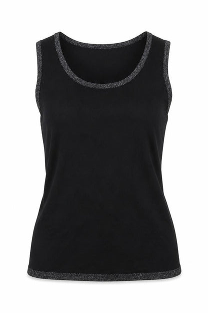 Womens UK Size 10 TCM Black Basic Blouse